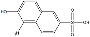 1-AMINO-2-NAPHTHOL-6-SULPHONICACID 结构式