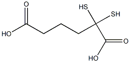 ALPHA,ALPHA-DIMERCAPTOADIPICACID 结构式