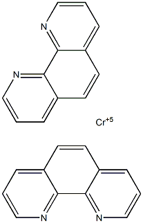 CIS-DI(1,10-PHENANTHROLINE)CHROMIUM(V) 结构式