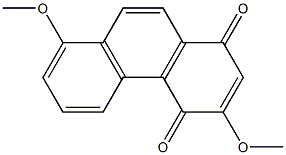 3,8-DIMETHOXY-1,4-PHENANTHRENEQUINONE 结构式