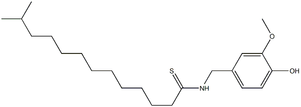 N-VANILLYL-11-ISOPROPYLTHIOUNDECANAMIDE 结构式