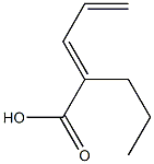 2,4-PENTADIENOICACID,2-N-PROPYL- 结构式