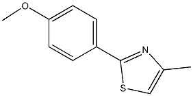 2-(PARA-METHOXYPHENYL)-4-METHYLTHIAZOLE 结构式
