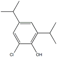 2-CHLORO-4,6-DIISOPROPYLPHENOL 结构式