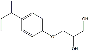 PARA-SEC-BUTYLPHENYL-2,3-DIHYDROXYPROPYLETHER 结构式