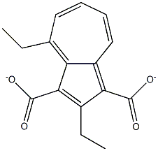 DIETHYLAZULENE-1,3-DICARBOXYLATE 结构式