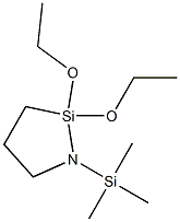 1,1-DIETHOXY-2-TRIMETHYLSILYL-1-SILA-2-AZACYCLOPENTANE 结构式