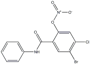 4CHLORO5BROMONITROSALICYLANILIDE 结构式