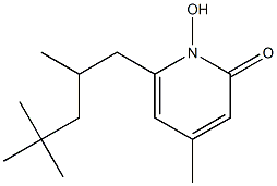 1-HYDROXY-4-METHYL-6-(2,4,4-TRIMETHYLPENTYL)-2-PYRIDONE 结构式