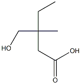 BETA-ETHYL-BETA-METHYL-GAMMA-HYDROXYBUTYRICACID 结构式