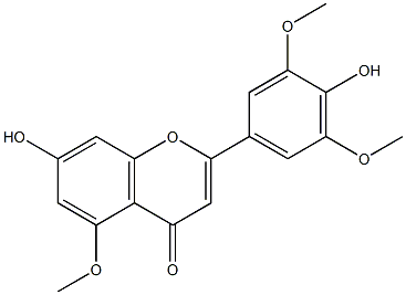CHRYSIN-5-METHYLETHER 结构式