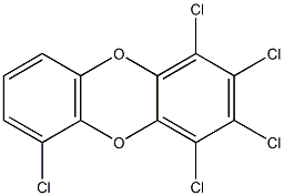 PENTACHLORODIBENZODIOXIN 结构式