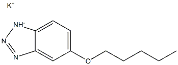 5-(PENTYLOXY)-1H-BENZOTRIAZOLE,POTASSIUMSALT 结构式