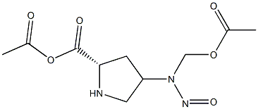 ACETICACID,4-((ACETOXYMETHYL)NITROSAMINO)PROPYLESTER 结构式