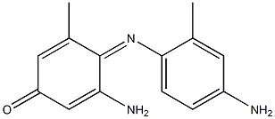 5-AMINO-4-((4-AMINO-2-METHYLPHENYL)IMINO)-3-METHYL-2,5-CYCLOHEXADIEN-1-ONE 结构式