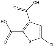 5-CHLORO-2-THIOPHENEDICARBOXYLICACID 结构式