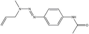 1-(4-ACETAMIDOPHENYL)-3-METHYL-3-ALLYLTRIAZENE 结构式