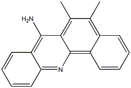 7-AMINO-5,6-DIMETHYLBENZ(C)ACRIDINE 结构式