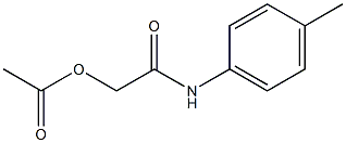 N-ACETOXYACETYL-PARA-TOLUIDINE 结构式