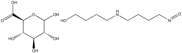 N-NITROSOBUTYL(4-HYDROXYBUTYL)AMINEGLUCURONIDE 结构式