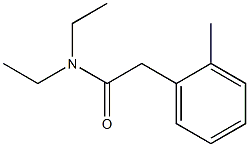 N,N-DIETHYL-ORTHO-TOLYLACETAMIDE 结构式