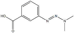 1-(3-CARBOXYPHENYL)-3,3-DIMETHYLTRIAZENE 结构式