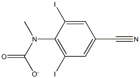 4-CYANO-2,6-DIIODOPHENYL-N-METHYLCARBAMATE 结构式