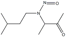 N-(1-METHYLACETONYL)-N-(3-METHYLBUTYL)NOTROSAMINE 结构式
