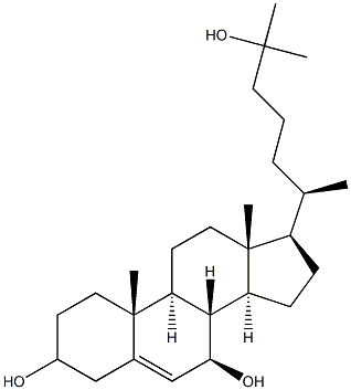 7BETA,25-DIHYDROXYCHOLESTEROL 结构式