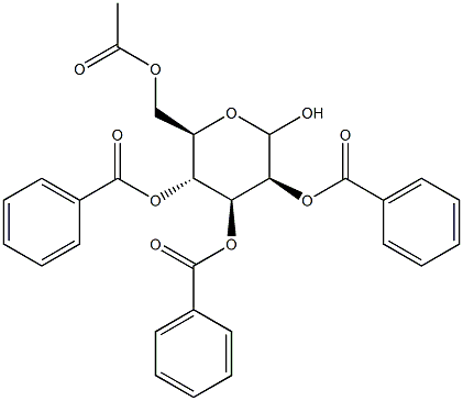 6-O-Acetyl-2,3,4-tri-O-benzoyl-D-mannopyranose 结构式