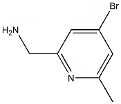 (4-Bromo-6-methylpyridin-2-yl)methylamine 结构式