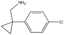 [1-(4-Chlorophenyl)cyclopropyl]methylamine 结构式