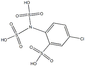 p-Chloroanilinetrisulfonicacid 结构式