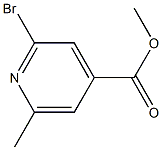 2-溴-6-甲基异烟酸甲酯 结构式