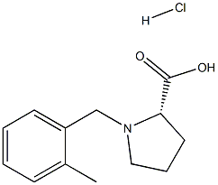 (R)-alpha-(2-methyl-benzyl)-proline hydrochloride 结构式