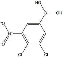 3,4-DICHLORO-5-NITRO-PHENYLBORONIC ACID 结构式