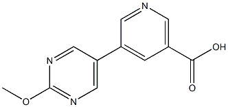 5-(2-Methoxypyrimidin-5-yl)-nicotinic acid 结构式