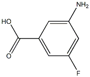 3-氨基-5-氟苯甲酸盐酸盐 结构式