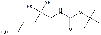 [2-(3-Amino-propyldisulfanyl)-ethyl]-carbamic acid tert-butyl ester 结构式