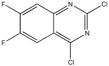 2,4-Dichloro-6,7-difluoro-quinazoline 结构式