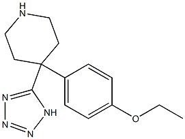 4-(4-Ethoxy-phenyl)-4-(1H-tetrazol-5-yl)-piperidine 结构式