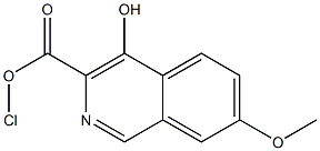 Chloro-4-hydroxy-7-methoxy-isoquinoline-3-carboxylic acid 结构式