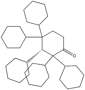 4-(反-4-戊基环己基)环己酮 结构式