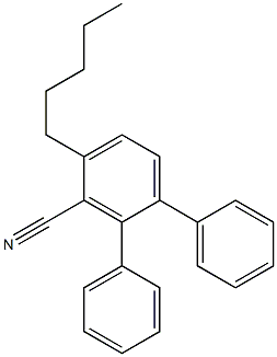 戊基三联苯氰 结构式