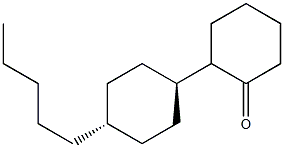 反-4-戊基环己基环己酮 结构式