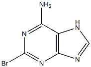 2-溴-6-氨基嘌呤 结构式