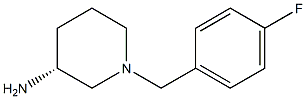 (3R)-1-(4-fluorobenzyl)piperidin-3-amine 结构式