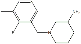 1-(2-fluoro-3-methylbenzyl)piperidin-3-amine 结构式