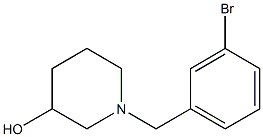 1-(3-bromobenzyl)piperidin-3-ol 结构式