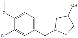 1-(3-chloro-4-methoxybenzyl)pyrrolidin-3-ol 结构式